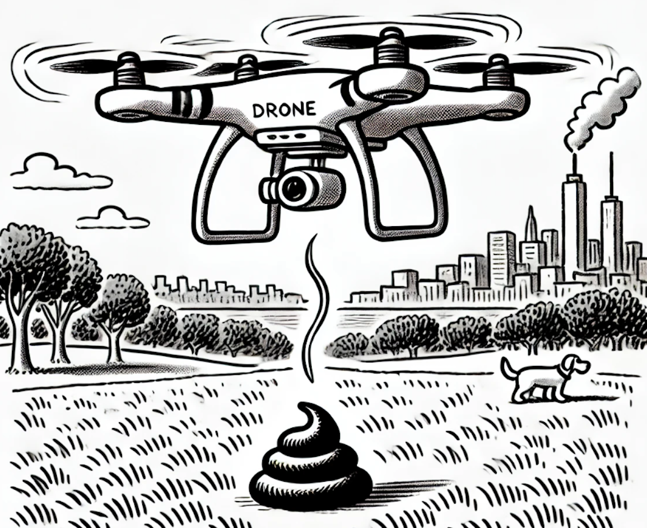 PoopCopter Illustration